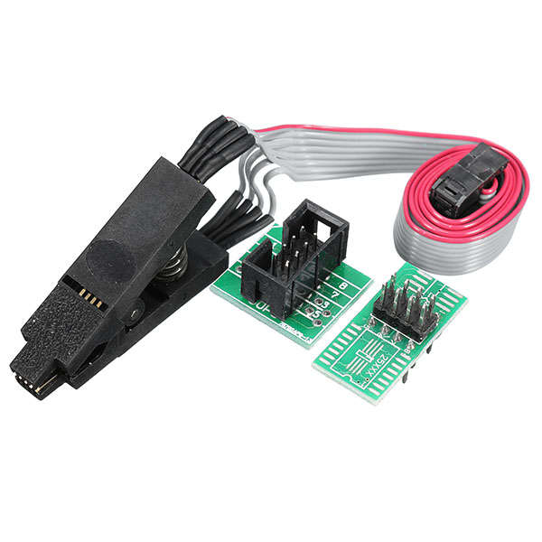 8 Pin 1.27mm Pitch SOIC8 SOP8 Flash Burning Chip IC Test Clip Programmer With 2