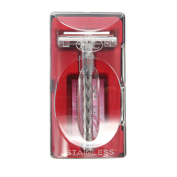 Classic Manual Shaver Double Edge Blade Men Safety Traditional Razor with Box