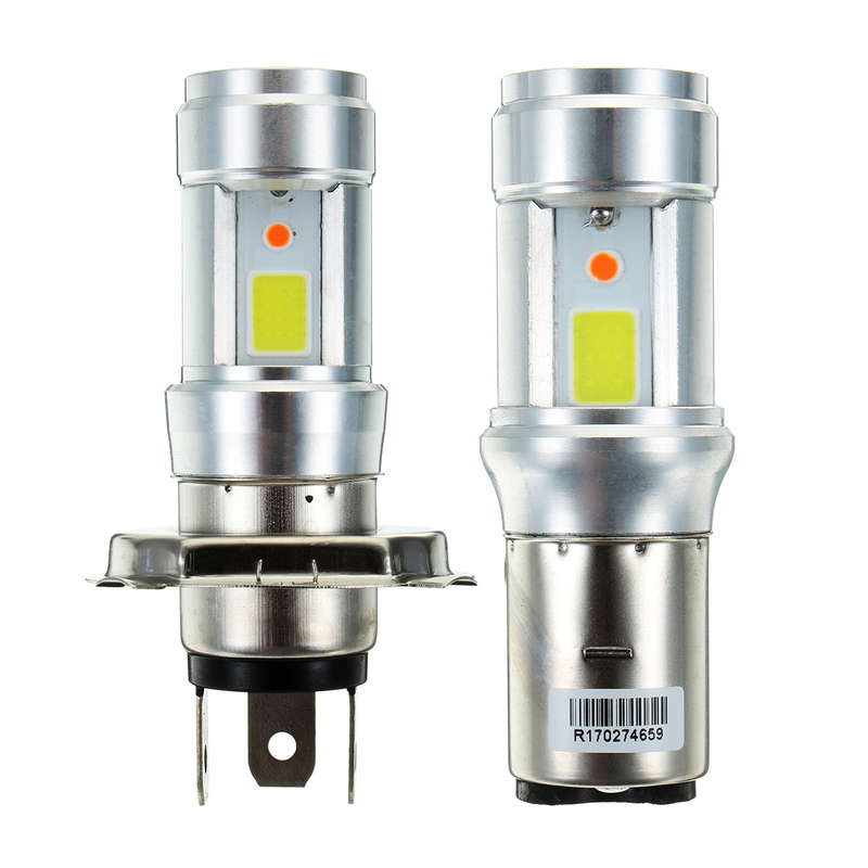 H4 BA20D 3000LM 18W Bright Hi/Lo COB LED Motorcycle Headlamp Motorbike Fog Lamp
