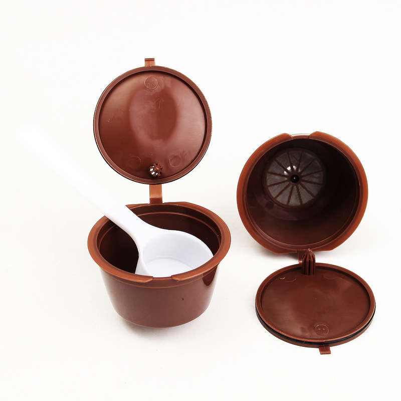 2pcs Coffee Machine Capsules Dolce Gusto Rechargeable Refillable Reusable Coffe
