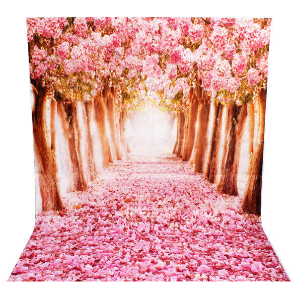 2 x 1.5m Beautiful Flower Street Studio Vinyl Photography Backdrop Photo Backgr