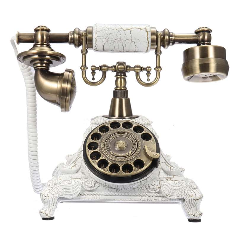 Vintage Telephone Swivel Plate Rotary Dial Antique Telephones Landline Phone Fo