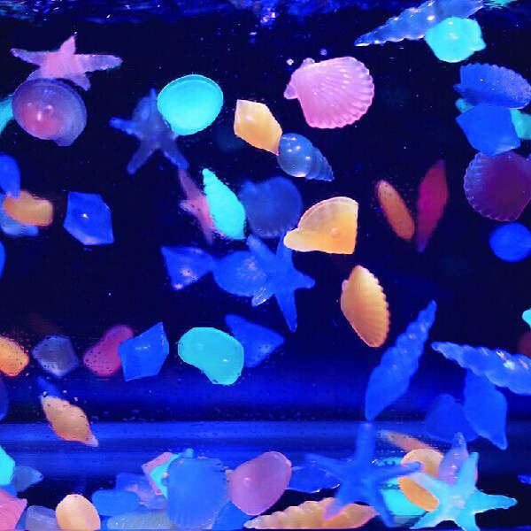 Fish Tank Landscape Glow Stones Aquarium Luminous Stone Decorate Fish Turtle Ta