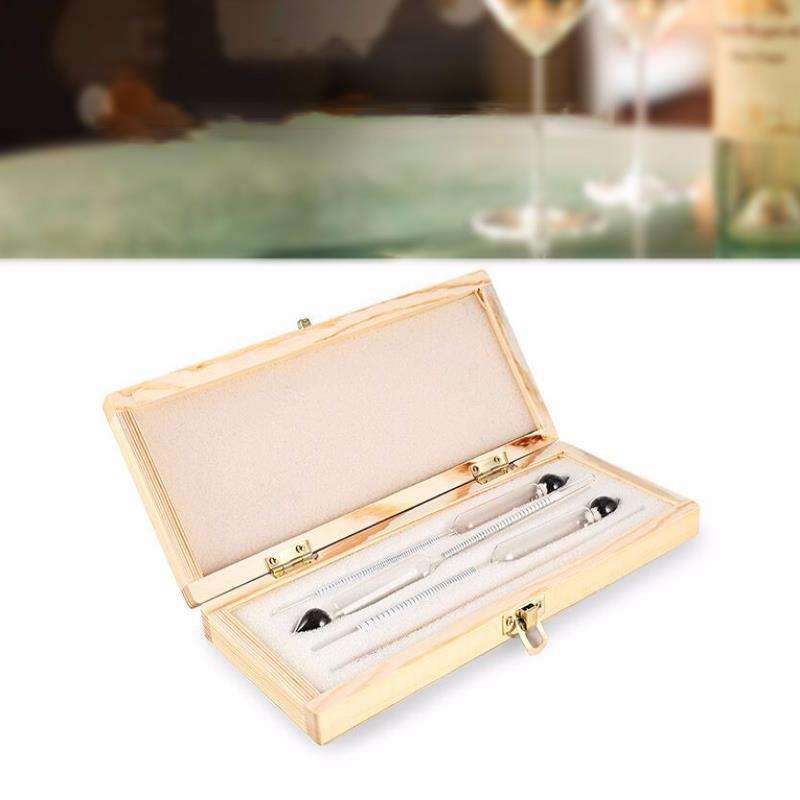 4 PCS Alcohol Concentration Meter Measuring Tools Kit Tester Thermometer Hydrom