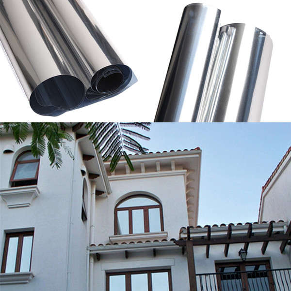 Reflective Window Film One Way Mirror Film Solar Silver- 50cm x 2m