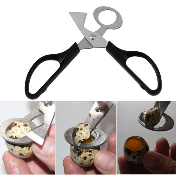 Stainless Steel Pigeon Quail Egg Scissors Egg Cutter Egg Opener Kitchen Gadget