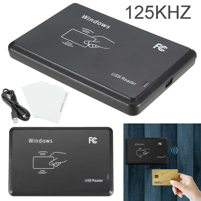 USB Interface 125Khz RFID EM4305 T5567 ID Card Reader Writer Copier Programmer