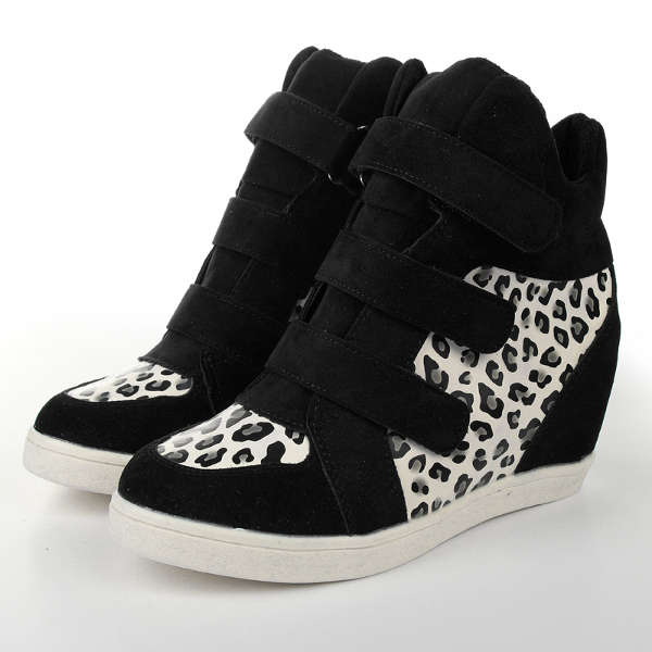 Women Wedge Sneakers Height Increasing Shoes Platform Casual Boot