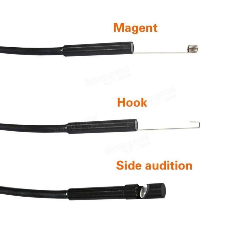 Side View Mirror Hook Magnet Hooklet Set For 7mm Endoscope Camera