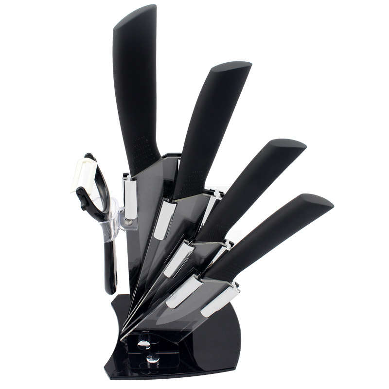 FINDKING High Quality Black Blade Black Handle Ceramic Knife Set