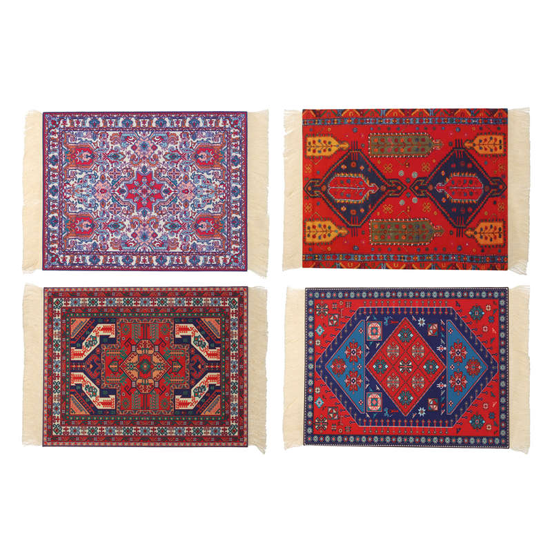 28cm x 18cm Bohemia Style Persian Rug Mouse Pad Multiple Pattern Mouse Mat For