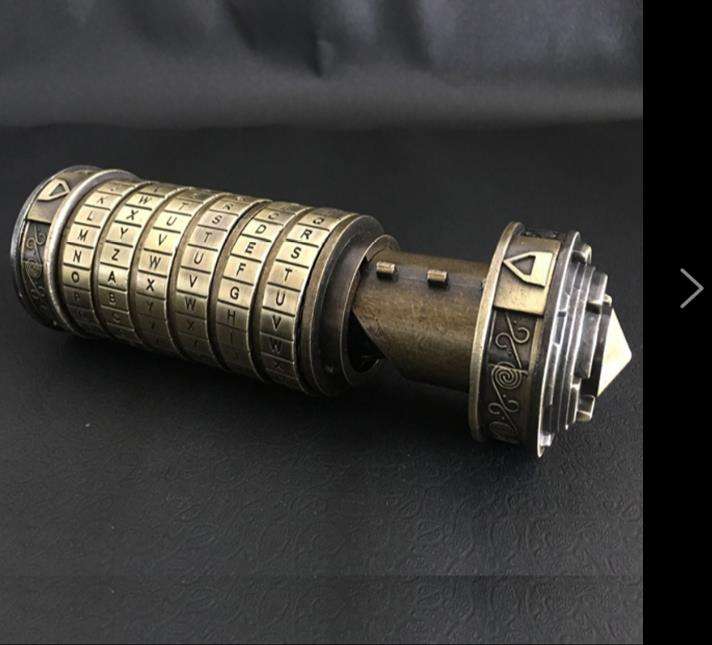 Creative Valentine Christmas Gift Da Vinci Code Lock With One Pair Magical Ring