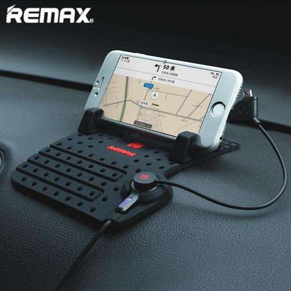 REMAX Soft Silicone Magnetic Adsorption Car Charging Stand Holder Mount for Pho