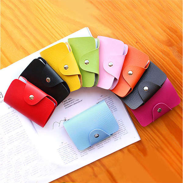 Honana HN-PB3 PU Leather Credit Card Holder 10 Colors 24 Card Slots Organizer