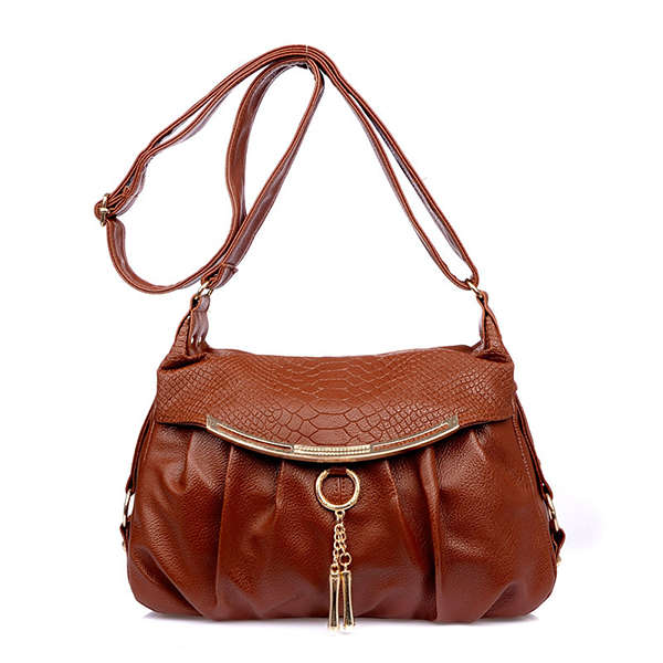 Women Crocodile Pattern Shoulder Bags Ladies Elegant Crossbody Bags
