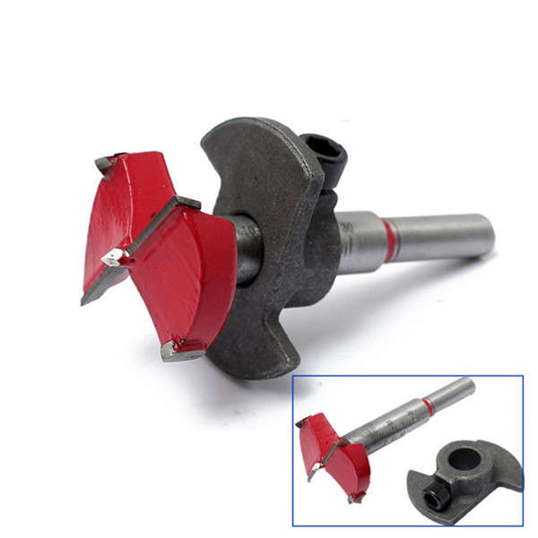 Boring Wood Hole Saw Cutter Drill Bit and Depth Guide Woodworking Tungsten Tipp