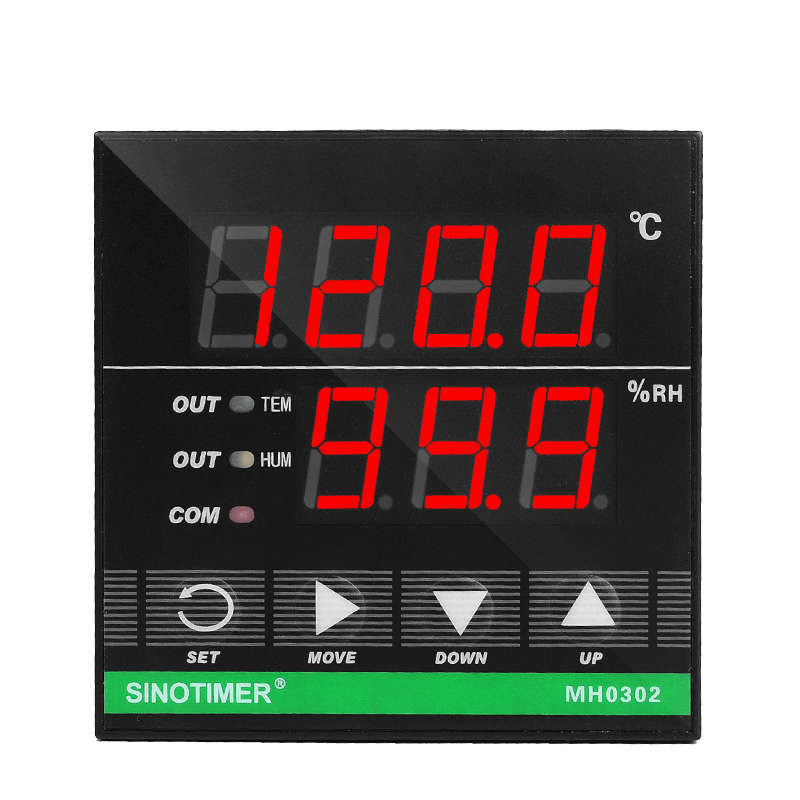 MH0302 72x72mm 2 in 1 Digital Temperature Humidity Controller Relay Output with