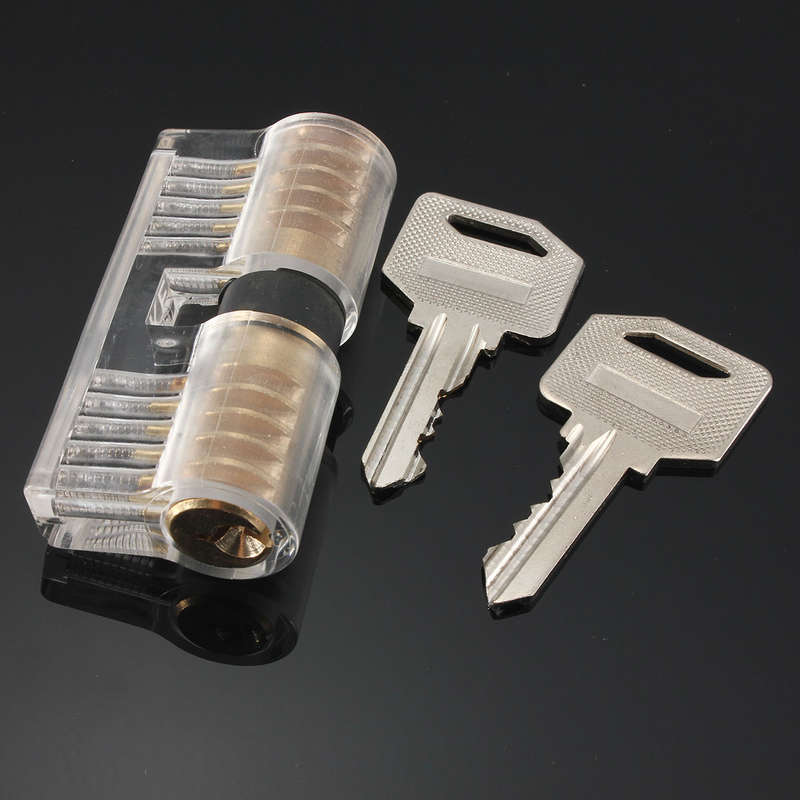 Pick Inside Padlock Transparent Lock Lock Picks Tools for Locksmith Practice Tr