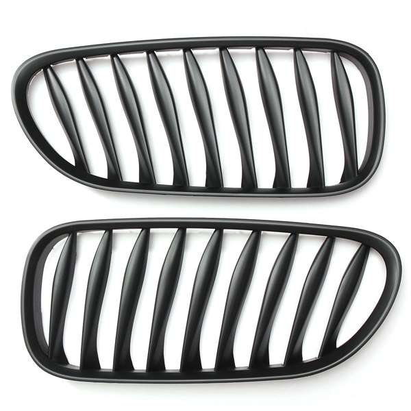 Kidney Sport Grille Grill Pair Left Right Matte Black for BMW Z4 2003-2008