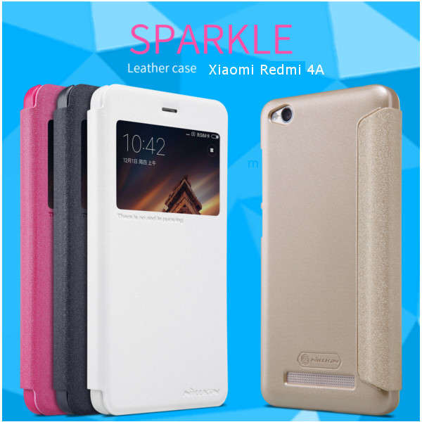 NILLKIN New Sparkle View Window Leather Case For Xiaomi Redmi 4A