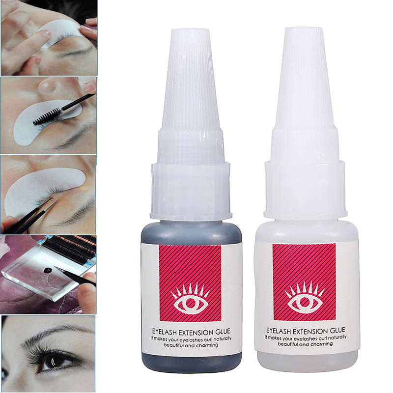2 Colors Long Lasting Sticky Glue False EyeLashes Extension 15ml