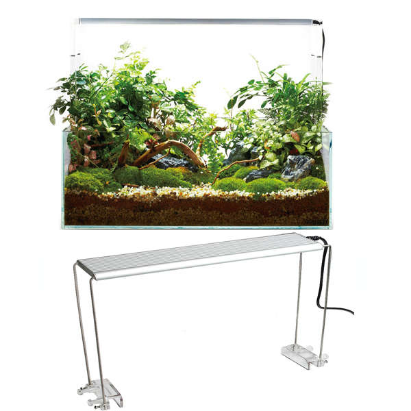 4PCS Stainless Steel Aquarium Stand For Aquatic High LED Light Lamp Fish Tank H