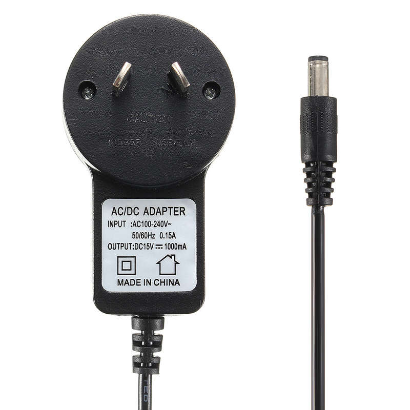 AU Plug Power Converter Adapter Supply AC 100-240V 5.5x2.1mm DC 15V 1A 15W Outp
