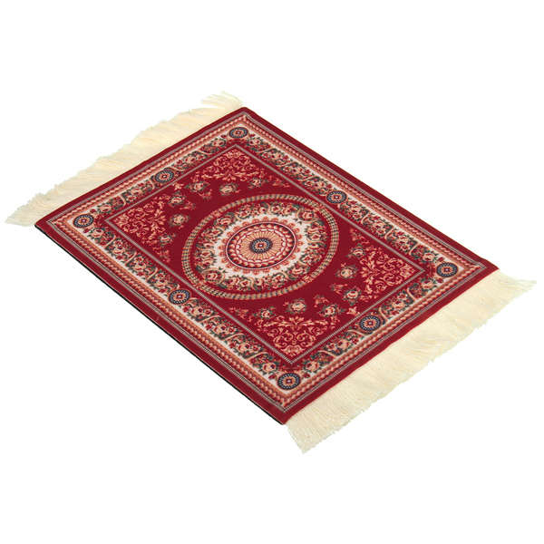 28x18cm Concentric Circle Bohemia Style Persian Rug Mouse Pad For Desktop PC La