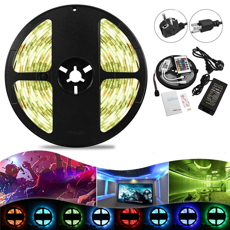 5M 48W SMD5050 RGBW Waterproof Smart Wifi Alexa Google APP Control LED Strip Li