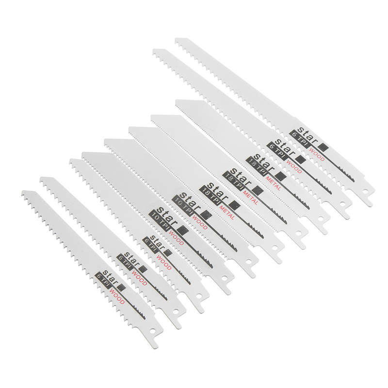 10pcs Reciprocating Saw Blade for Wood Metal Cutting
