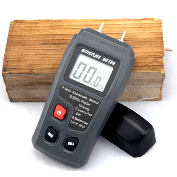 BSIDE EMT01 Digital LCD Portable 0~99.9% Wood Moisture Meter Integral Pins Auto