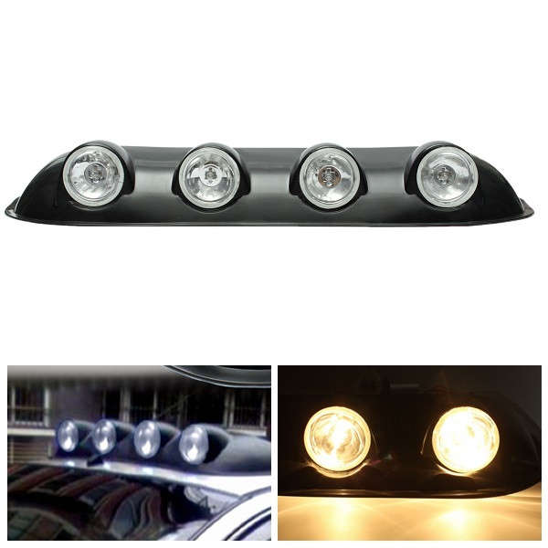 H3 55W Roof Top Combined Fog Lights Driving Lamp 12V Amber for Jeep Pickup 4X4