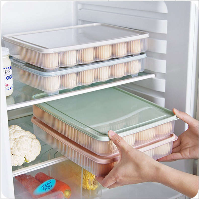 KCASA KC-ES01 24 Slots Egg Refrigerator Storage Holder Organizer Kitchen With D