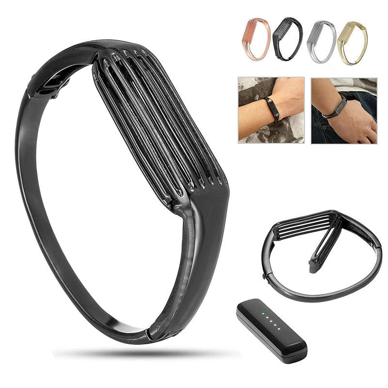 Replacement Stainless Steel Metal Bracelet Bangle Band For Fitbit Flex 2