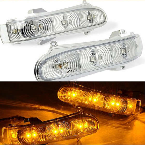 New Pair Side Mirror Turn Light for Mercedes S W220 CL W215 99-03