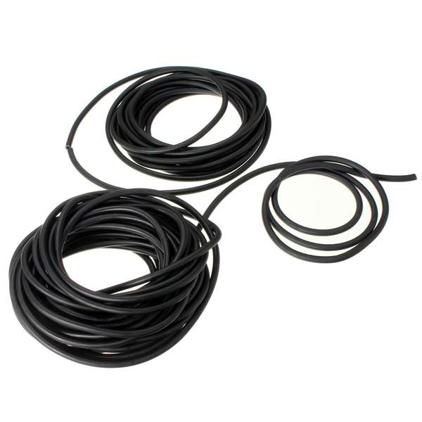 2X5mm Black Natural Latex Rubber Surgical Band Elastic Tube Tubing Hose 1m