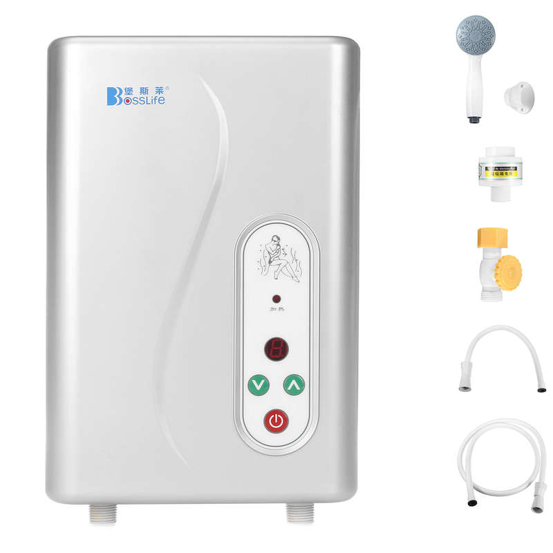 Electric Hot Water Heater Instant Shower Panel System Kit Tankless Water Heater