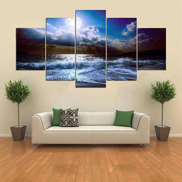5  Cascade The Blue Sky River Wall Painting Picture Home Decoration Without Fra