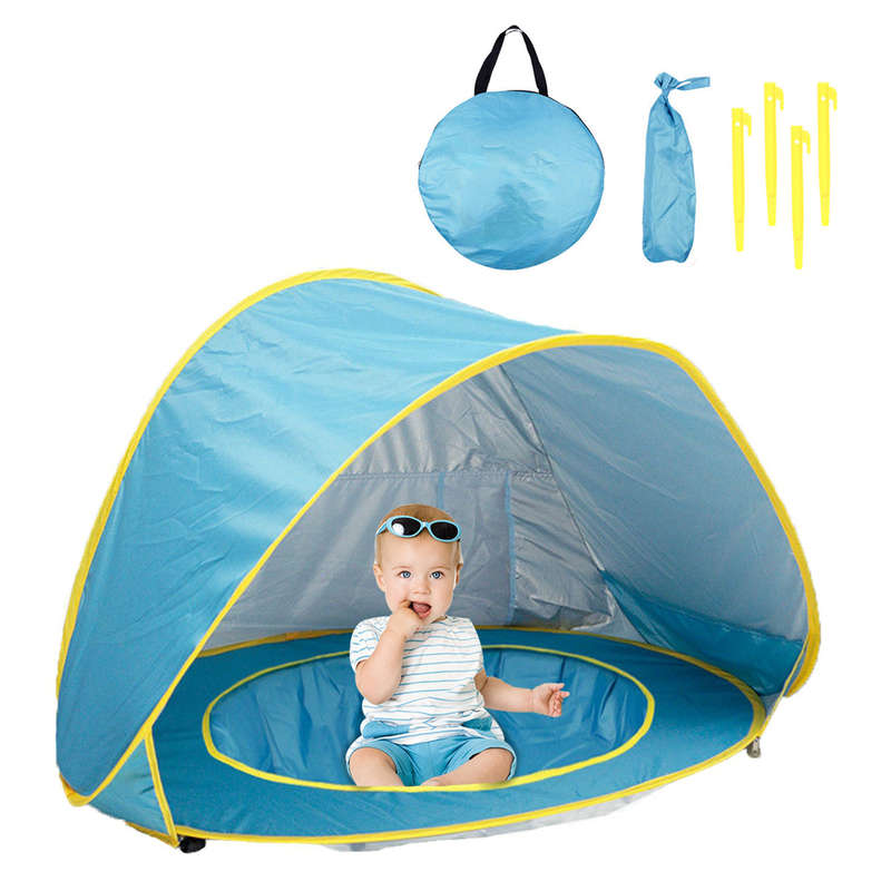 Infant Baby Pop Up Camping Beach Tent Waterproof UV Sunshade Shelter With Water