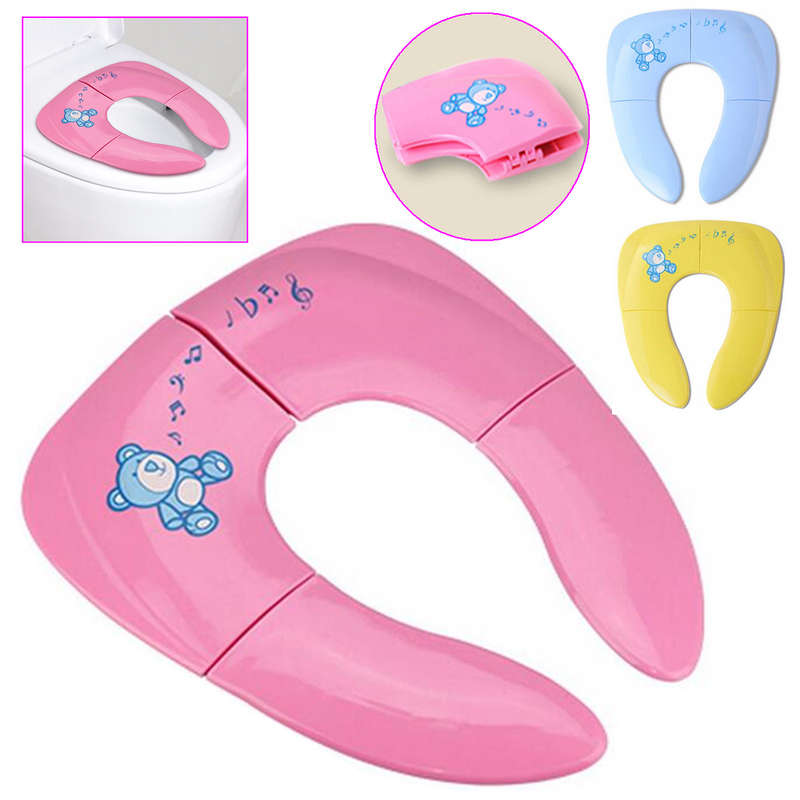 Portable Foldable Baby Toddler Potty Toilet Seat Covers Pad Cushion Training Ch