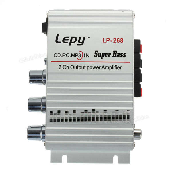 Lepy LP-268 Home Amplifier 12V  2 Ch Output Car Power Amplifier