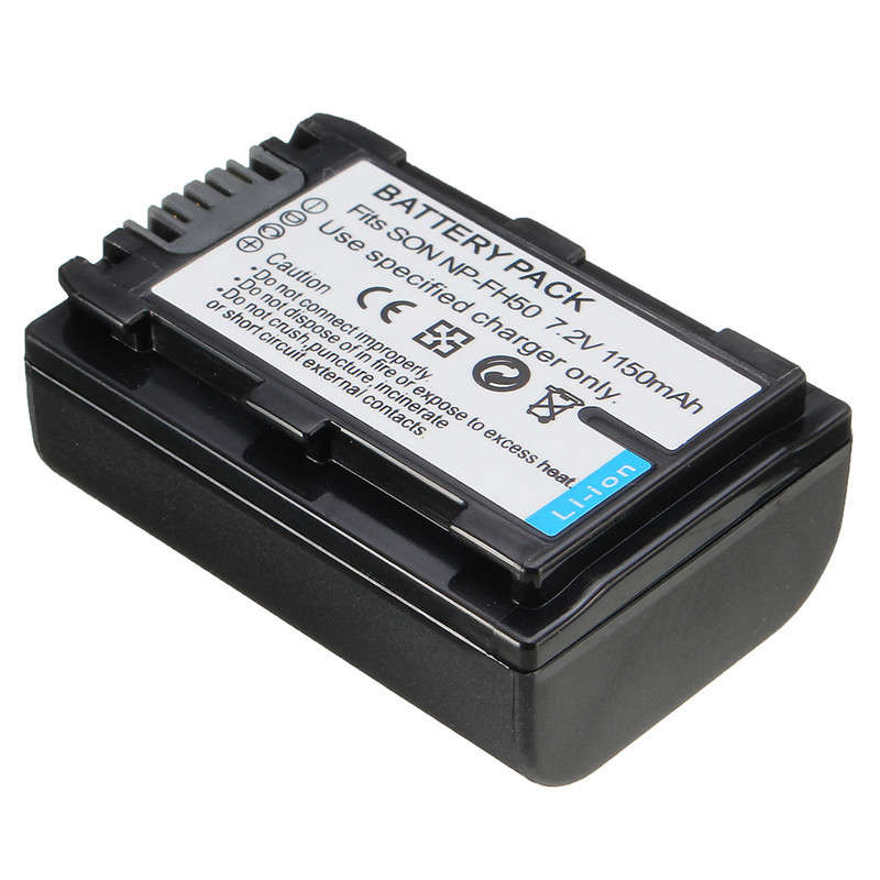 1150mAh 7.2 V Replacement Battery for Sony NP-FH50 NP-FH40 NP-FH30 NP-FH60 Alph