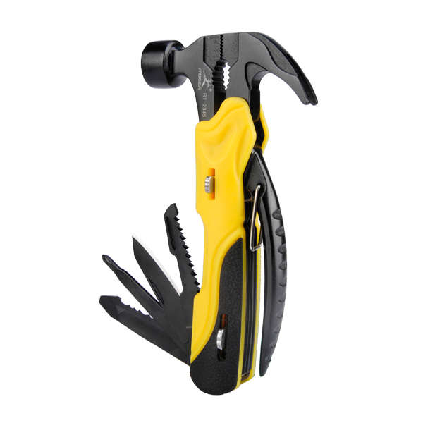 R'DEER RT-2345 7 in 1 Multi Mini Foldaway Survival Tool Pocket Knife Hammer Ple