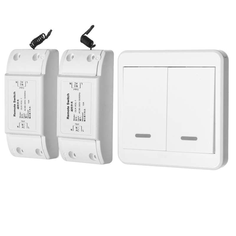 1/2Way Lamp Light Wireless Remote Control Switch Receiver Transmitter ON/OFF Sw