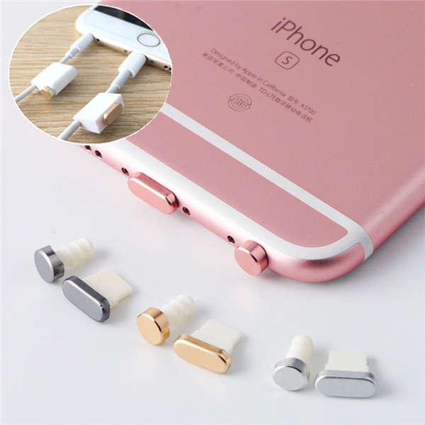 PortPlugs Lightning+Earphone Jack Anti Dust Plug Set For iPhone 6/6s iPhone 6s