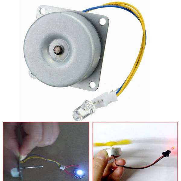 3~24V DC DIY Micro Wind Generator Model Mini Wind Hand Motor