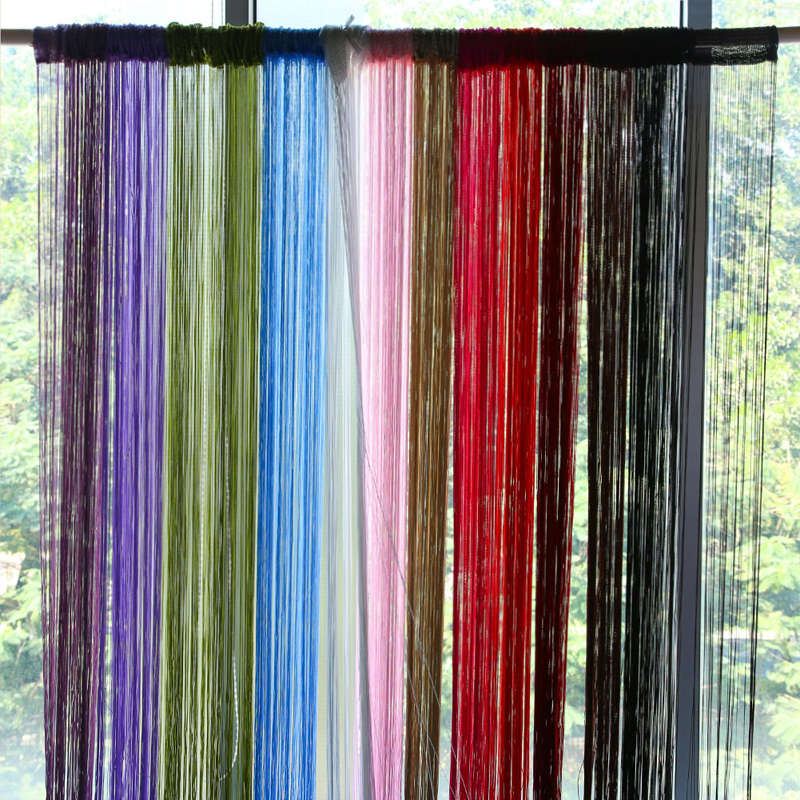 Honana WX-C5 1mx2m String Curtains Door Window Panel Divider Yarn Line Tassel C