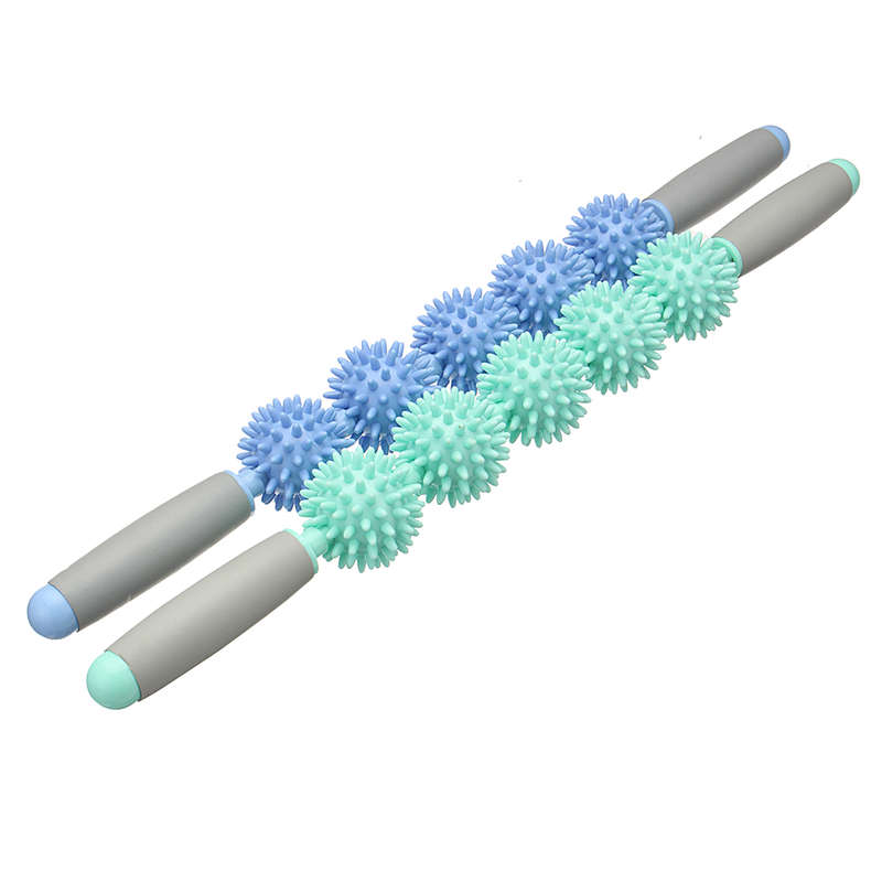 Spiky Ball Trigger Point Muscle Therapy Stick Roller Spikey Massage Wand Rolling