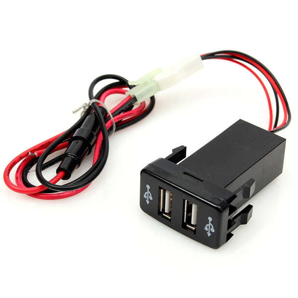 ZR-CHA-DC2 Car USB Charger For Toyota Camry Highlander Reiz Corolla RAV4 Crown