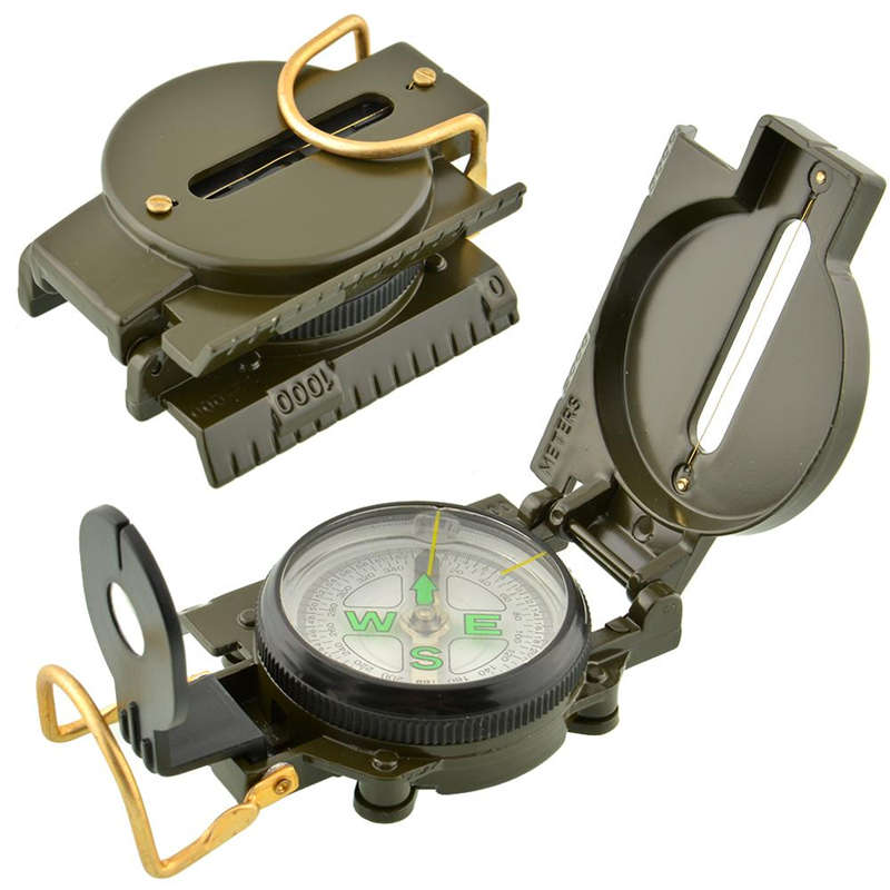 IPRee Waterproof Luminous Compass American Multifunctional Folding Pointer Guid